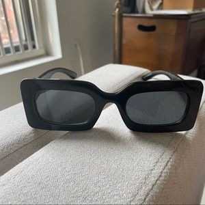 Free People rectangle angular sunglasses
